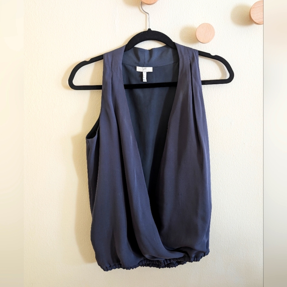 Joie XS Gray Sleeveless Top